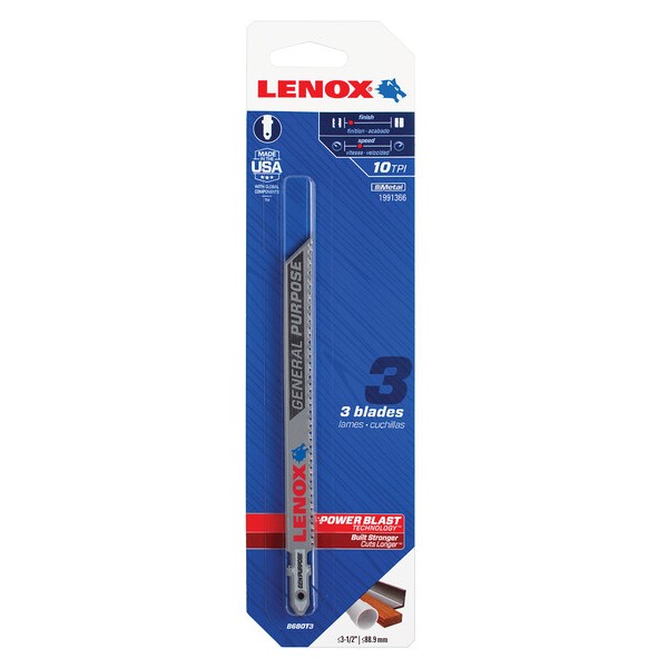 LENOX B680T3 bimetal 133,4 x 9,5 x 1,3 mm 10 TPI