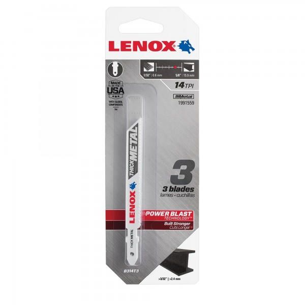 LENOX B314T3 bimetal 92,2 x 9,5 x 0,9mm 14TPI