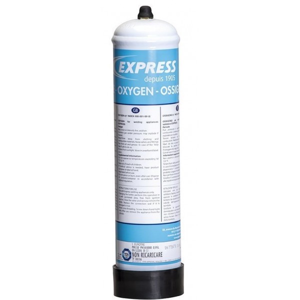 EXP Kyslík/Oxygen 110 l (110 barů), závit M10x1