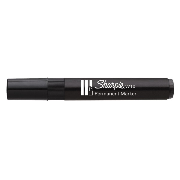 Sharpie W10 black/černý/plochý hrot
