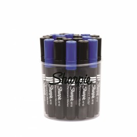 Sharpie W10 mix barev-12x černá, 8x modrá v dóze