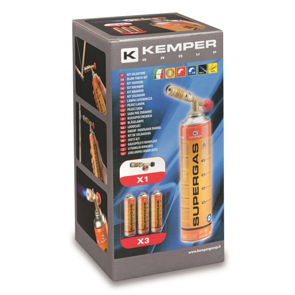 KMP Hořák 1047SC + 3x plyn 600 ml Supergas 575