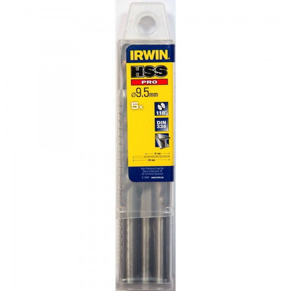 HSS DIN338 9,5x81/125mm 5ks