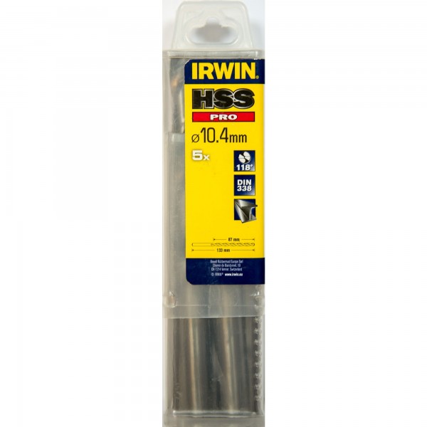 HSS DIN338 10,4x87/133mm 5ks