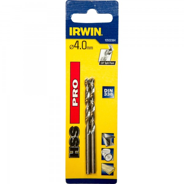 HSS DIN338 4,0x43/75mm cyl (2ks)