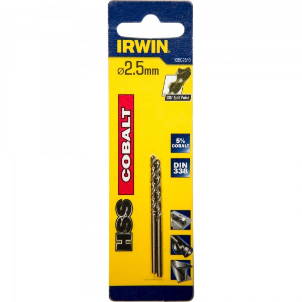 HSS DIN338 Cobalt 2.5 mm CYL (2ks)