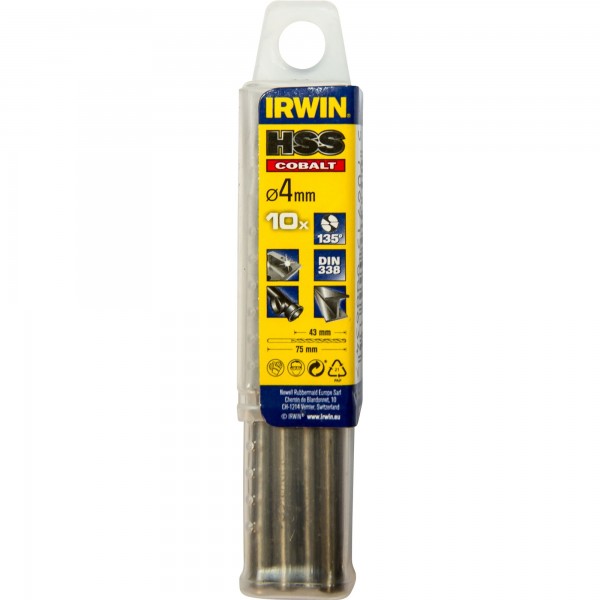 HSS DIN338 Cobalt 4,0 mm 10 ks