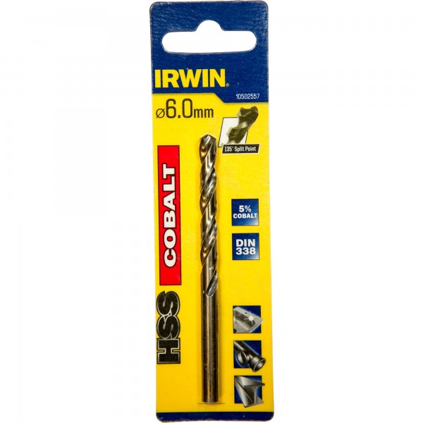 HSS DIN338 kobalt 6,0 valcov