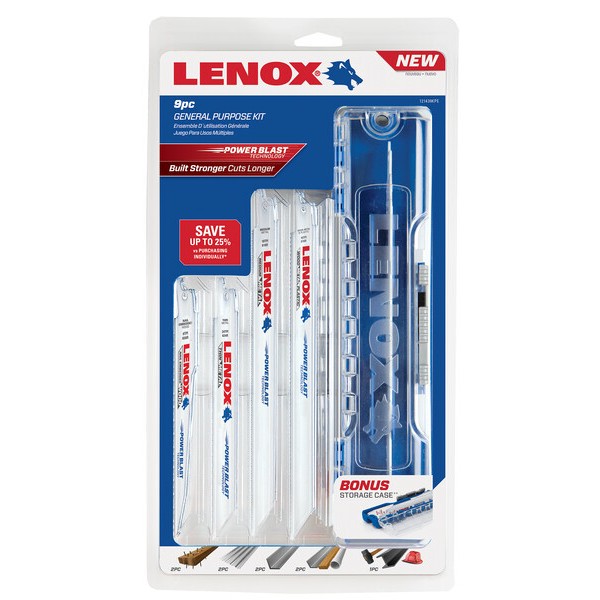 LENOX bimetal sada 9-ti dílná Wood & Metal Kit