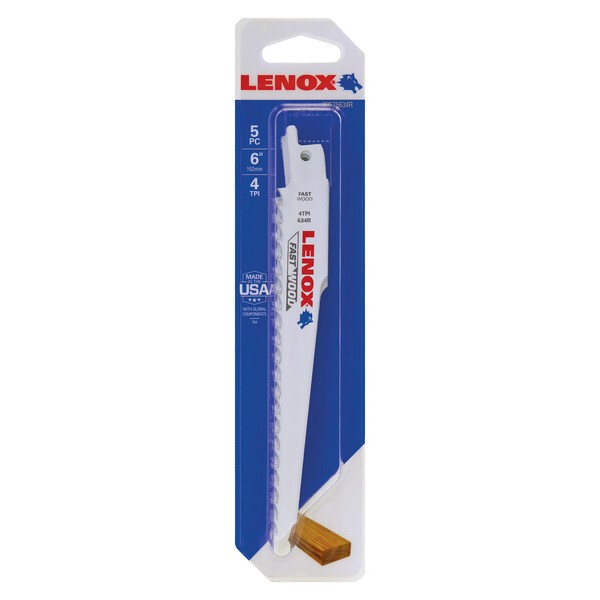 LENOX 634R 152x19x1,3 mm  4TPI T2, blistr 5 ks