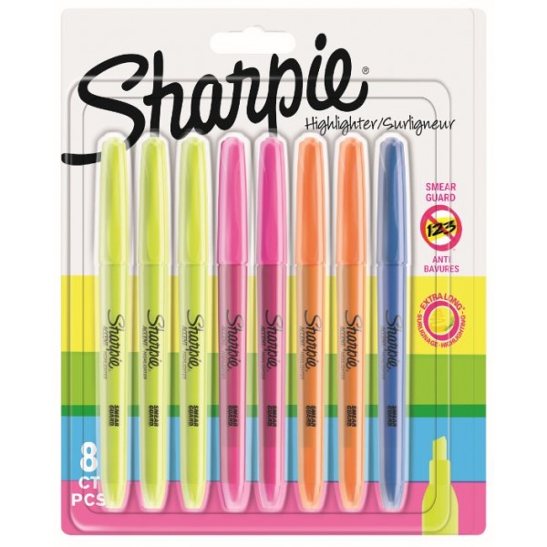 Sharpie Accent Pocket mix barev blistr 8 ks