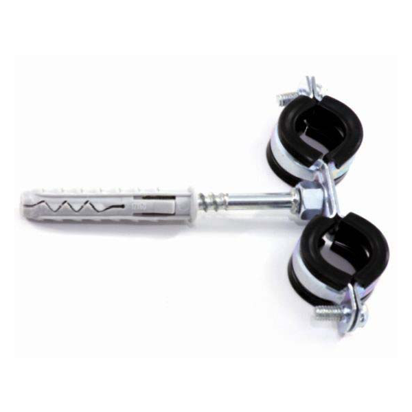 Držák dvojitý na potrubí 3/8