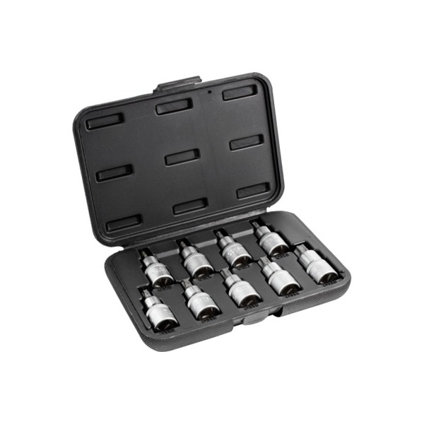 Klíč nástrčný sada 9 ks TORX 1/2" vnější