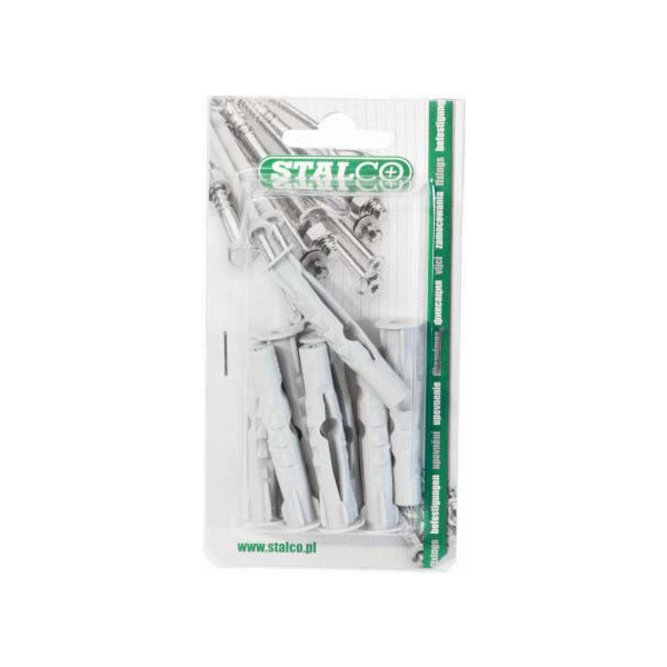 Hmoždinka 8  mm do dut. mat.+vrut  4,5 mm; 8 ks