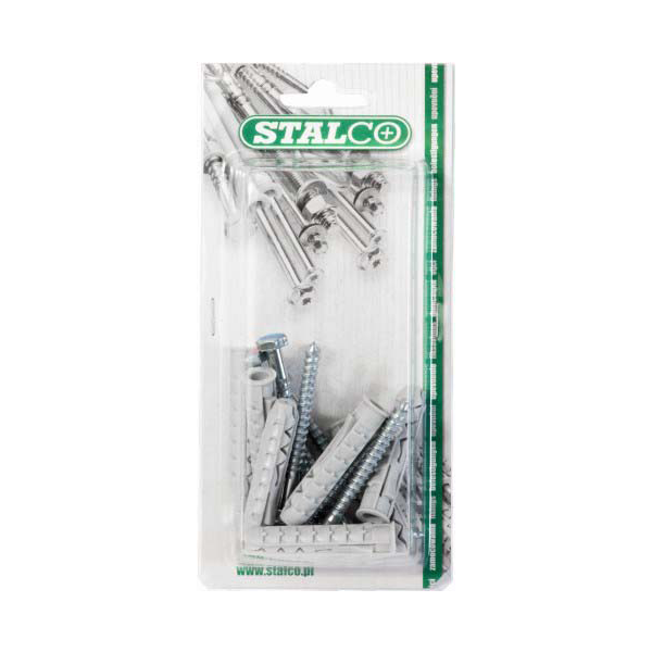 Hmoždinka 10x50 mm; 6-hran 6x80 mm; 7 ks