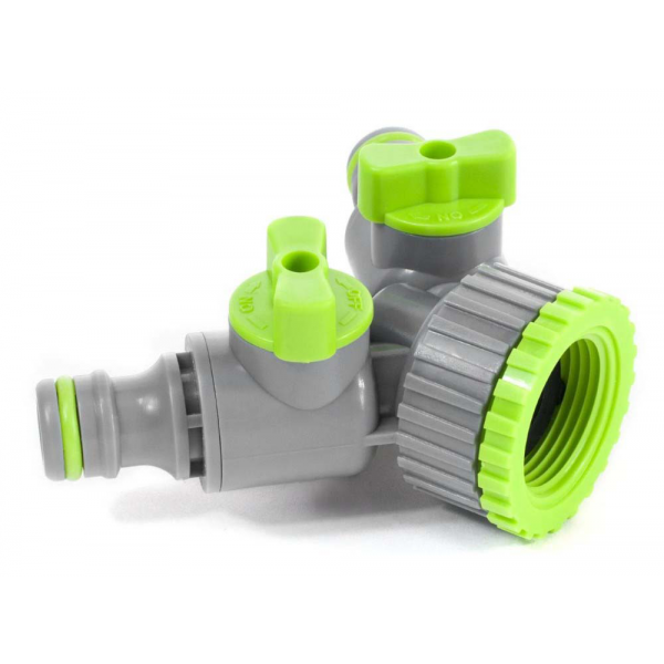 Adaptér kohoutkový 3/4" a 1" a rozdvojkou