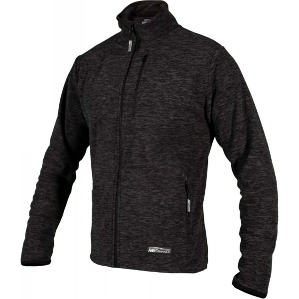 Mikina flísová pánska NAVAS M 2XL šedá melanž