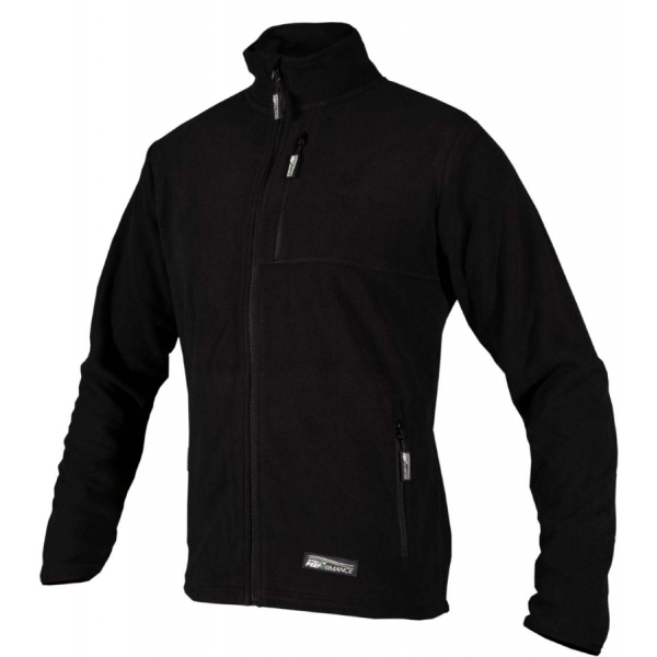 Mikina flísová pánská NAVAS M 4XL černá melanž