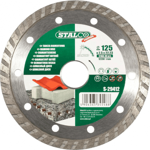 Kotouč diamantový řezný turbo 125x1,9x22,23 mm