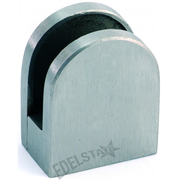 Držák skla  půlkulatý, na trubku  O  33,7  mm