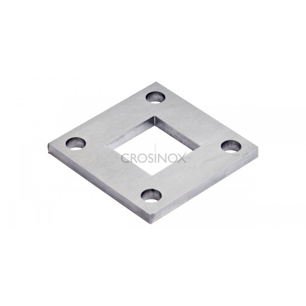 Příruba 98x98x6 mm, středový otvor 40,5x40,5