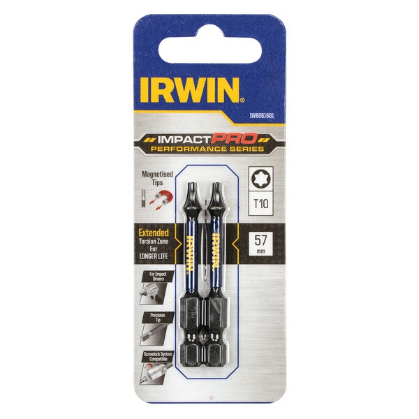 IRWIN Impact bit T10 57mm - 2 ks