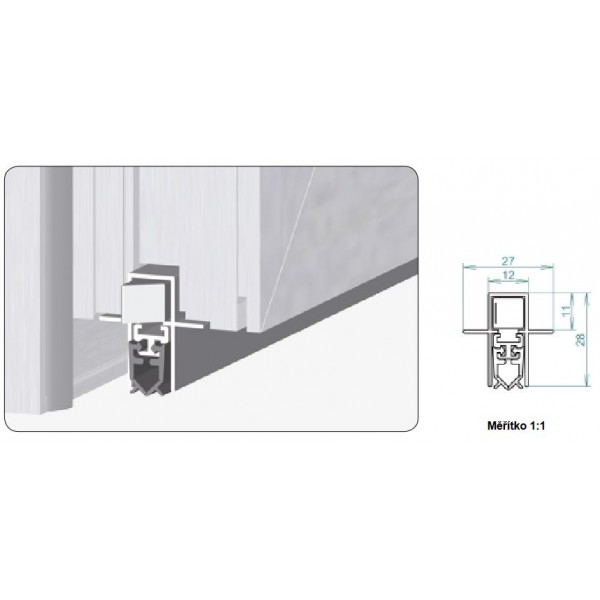 Isolporte EURO Silicone 1130 mm