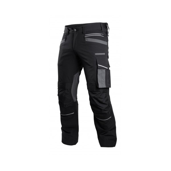 Kalhoty pracovní  STRETCH LINE ČERNÉ  3XL-60