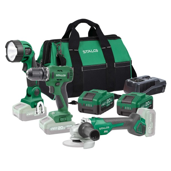 Set aku nářadí S-Volt 20V/4Ah-7 ks