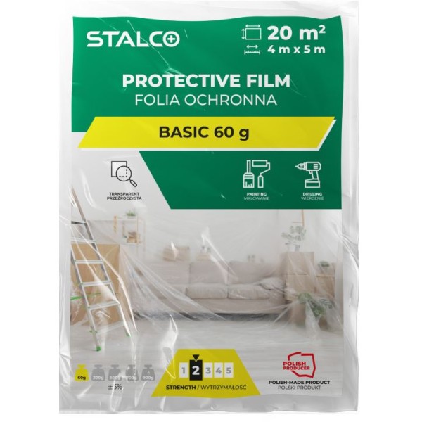 Fólie ochranná BASIC 4x5 m 60 g