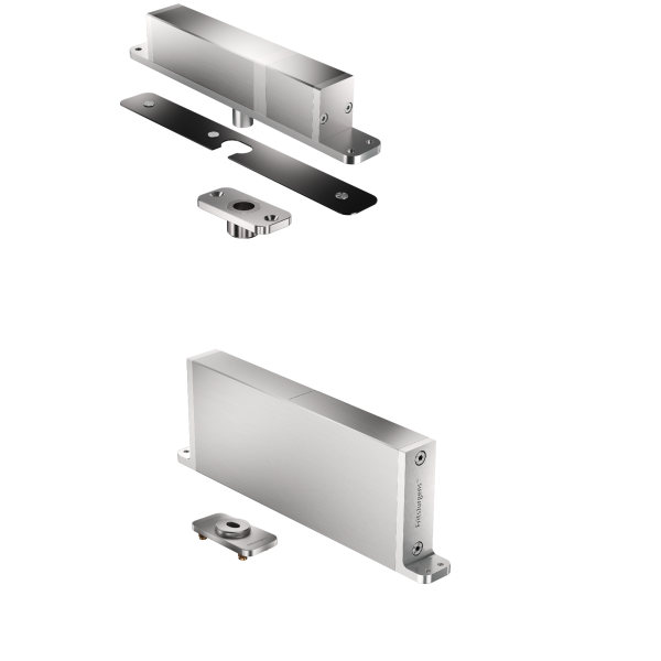 FJ Set System M TP-R A - zapuš. kulatý-nerez+černá