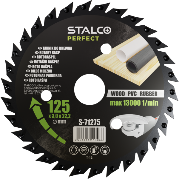 Rašple-pila rotační UNI 125x22,23 mm