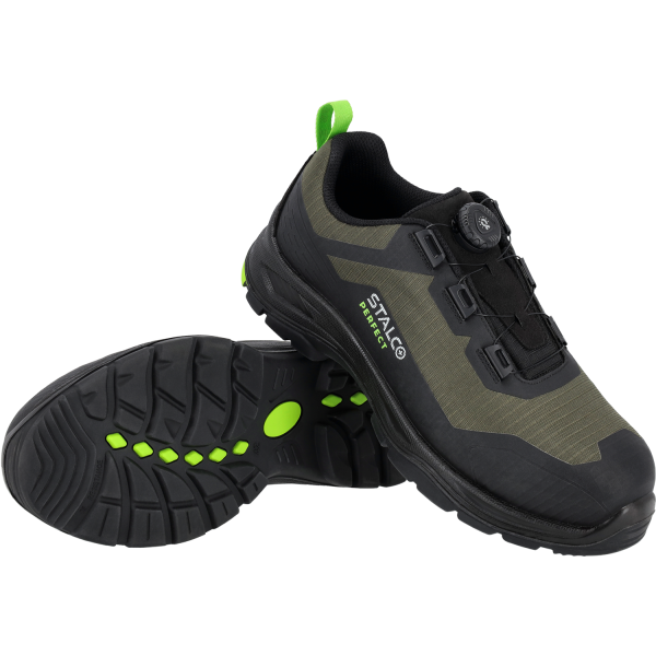 Boty kožené SPINNER LOW S3S khaki 40