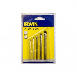 IRWIN Vrták do skla sada: 4, 5, 6, 8, 10 mm