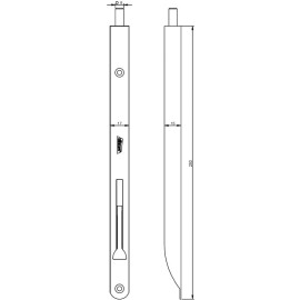 Athmer Zápustná zástrč nerez TK-15/T - horní