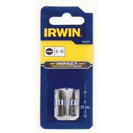 IRWIN Impact bit SLOT 8mm - 25mm 2 ks