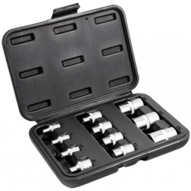 Klíč nástrčný sada 11 ks TORX 1/4+3/8+ 1/2" TORX
