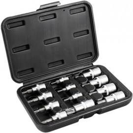 Klíč nástrčný sada 12 ks TORX 1/2+1/4+3/8";vnější