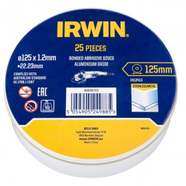 IRWIN Řezný kotouč na nerez/kov 125 x 1.2 x 22.2mm