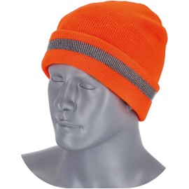 Čepice reflexní FLUO oranžová 54-62 cm