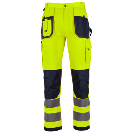 Kalhoty pracovní ref. BASIC NEON LINE žlutá S