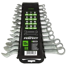 Klíč očkoplochý leštěný sada 12 ks: 6-32 mm