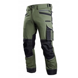 Kalhoty pracovní  STRETCH LINE OLIVOVÉ  L-54
