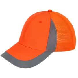 Čepice reflexní s kšiltem PICK oranžová