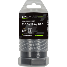 Záhlubník 90° HSS-TIN DIN 335 PT sada 3 ks