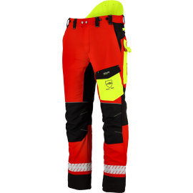 Kalhoty protipořezové PILAR červené S